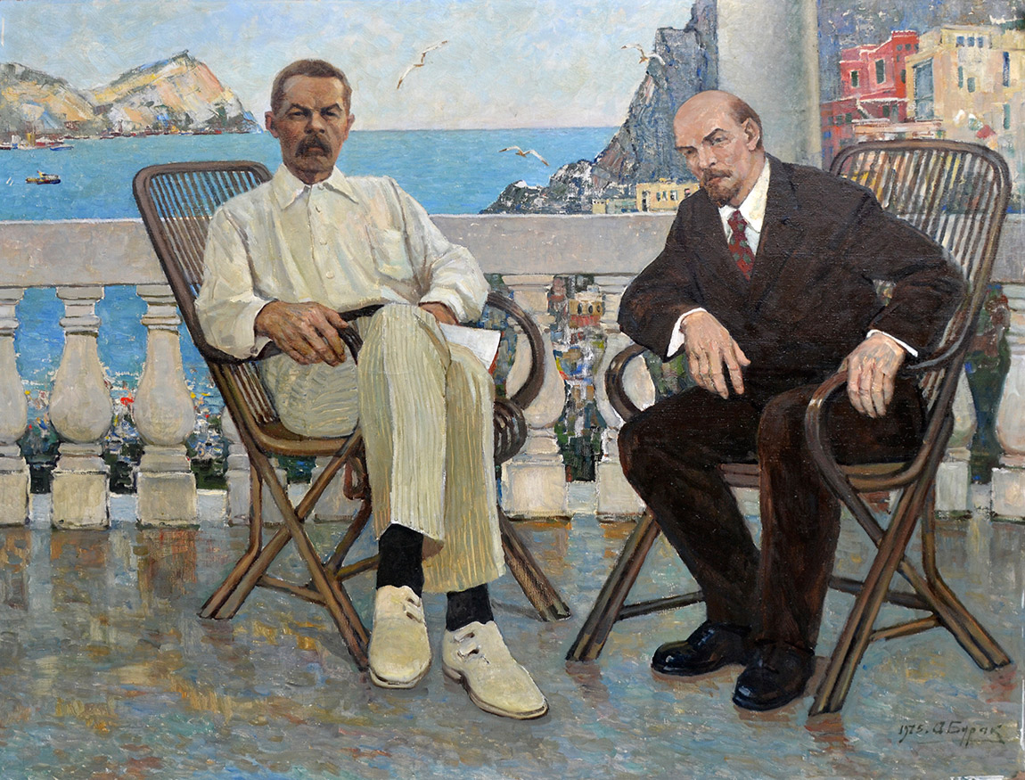 Ленин и Горький на Капри - 1, Александр Бурак, Купить картину Масло