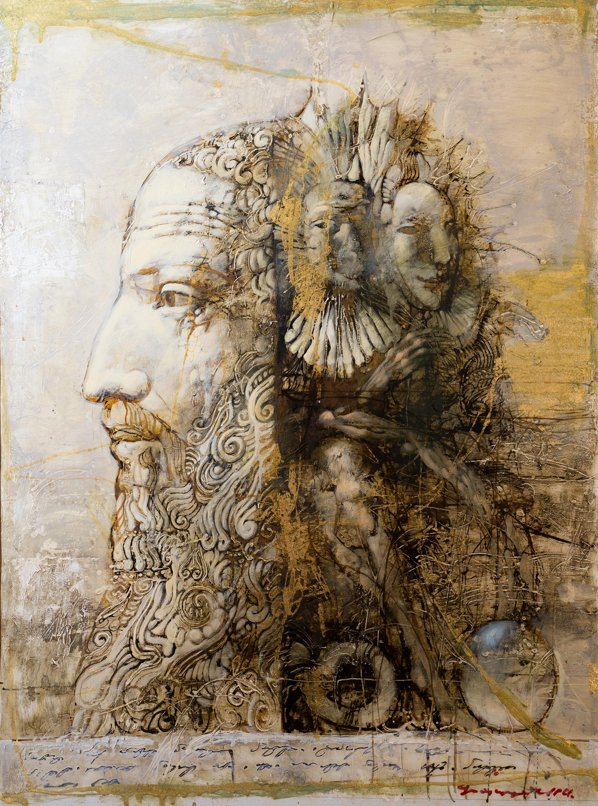 Мужчина. Правая часть диптиха, Армен Гаспарян, Купить картину Смешанная техника