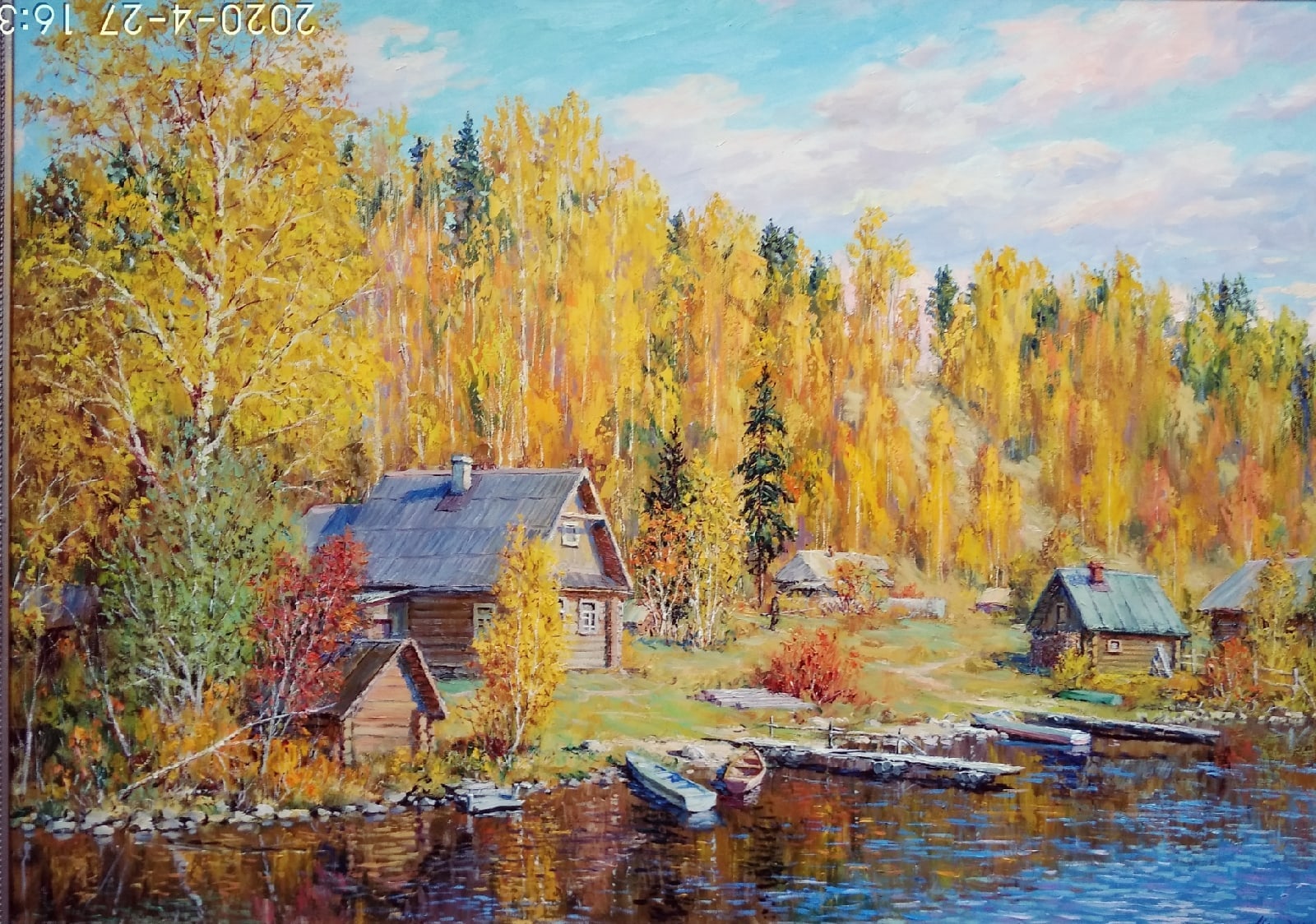 Осень на Онеге - 1, Вячеслав Чердаков, Купить картину Масло