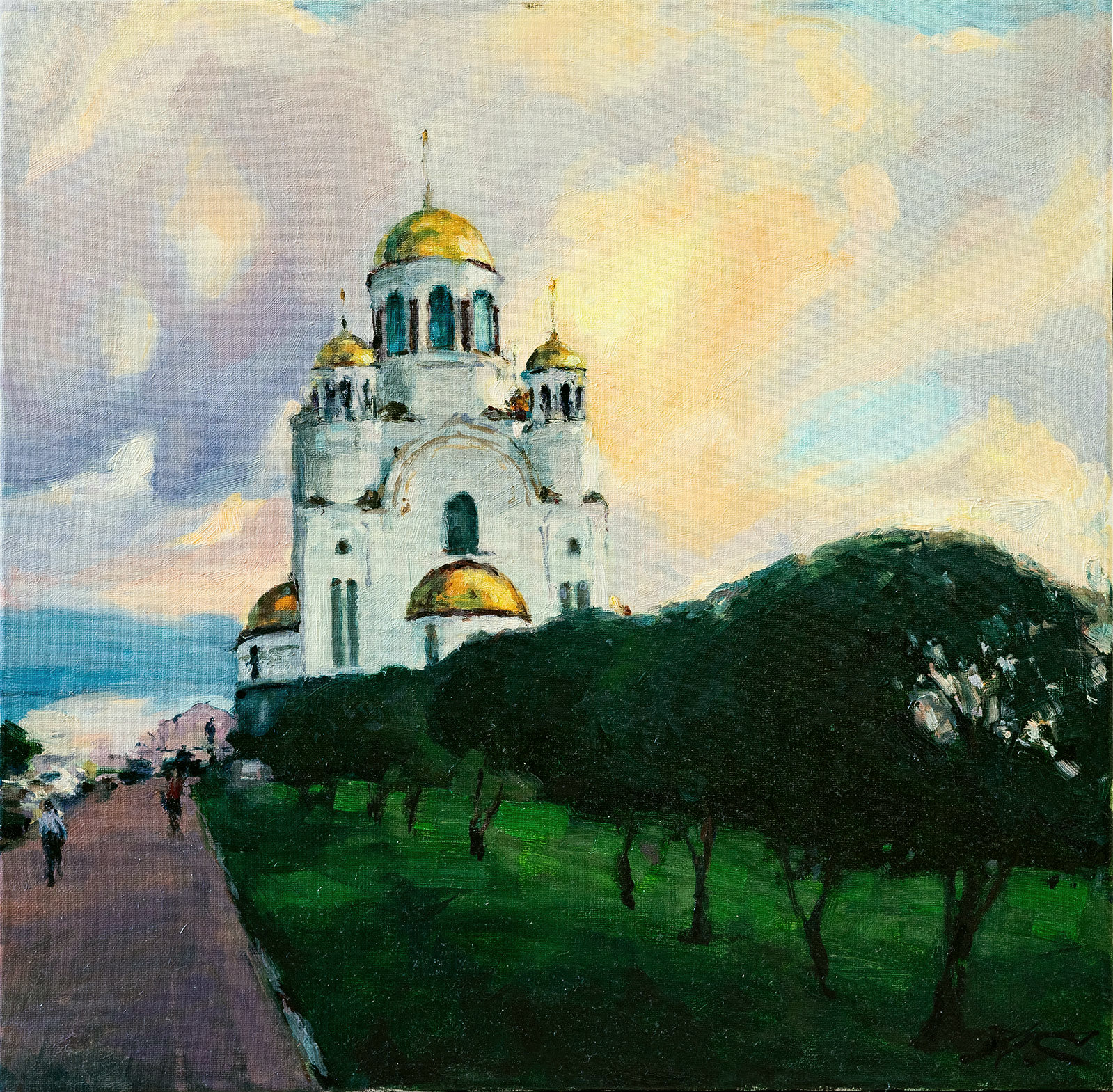 Облака над храмом - 1, Сергей Прохоров , Купить картину Масло