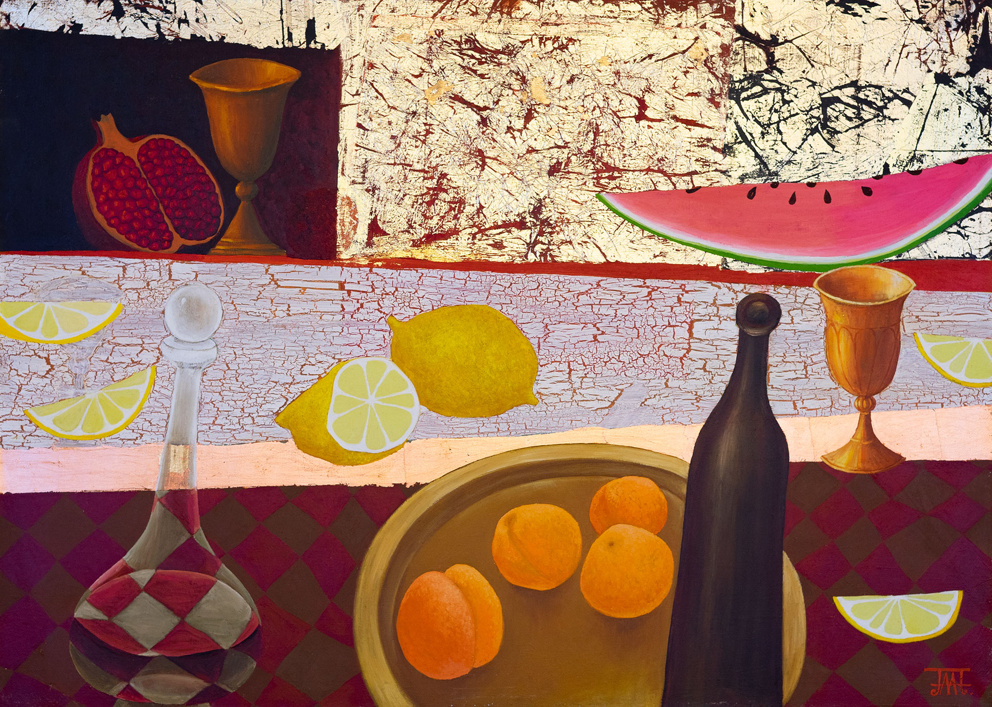 Лимон и абрикосы - 1, Алла Липатова , Купить картину Масло