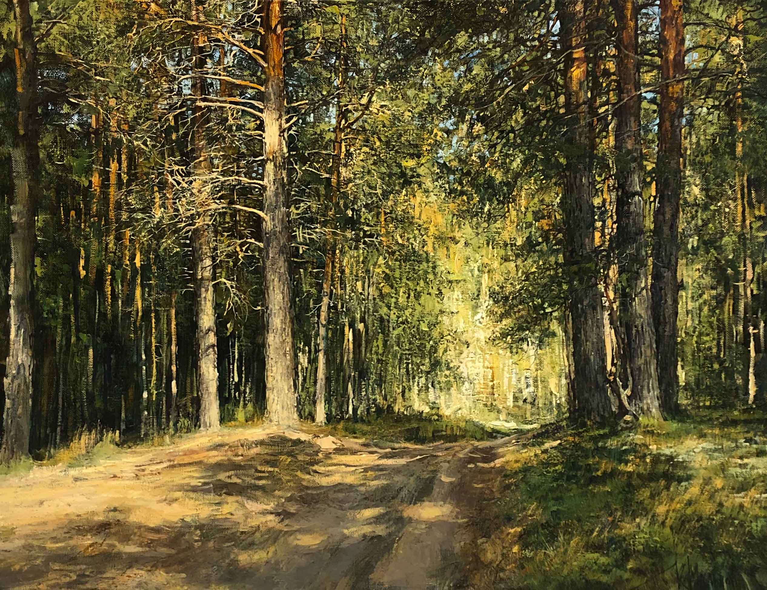 Дорога в лесу - 1, Кирилл Мальков, Купить картину Масло