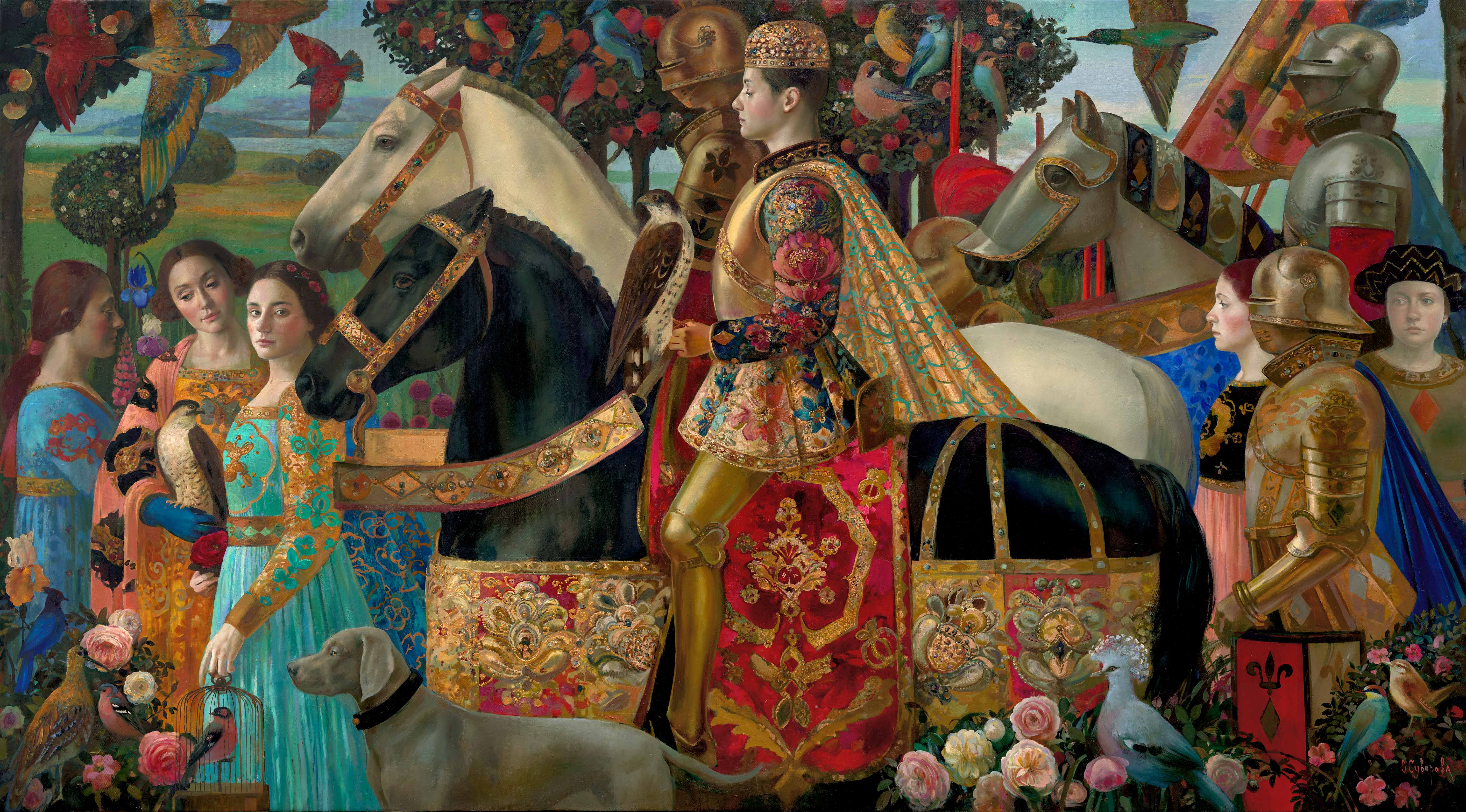 Королевская охота - 1, Ольга Суворова , Купить картину Масло