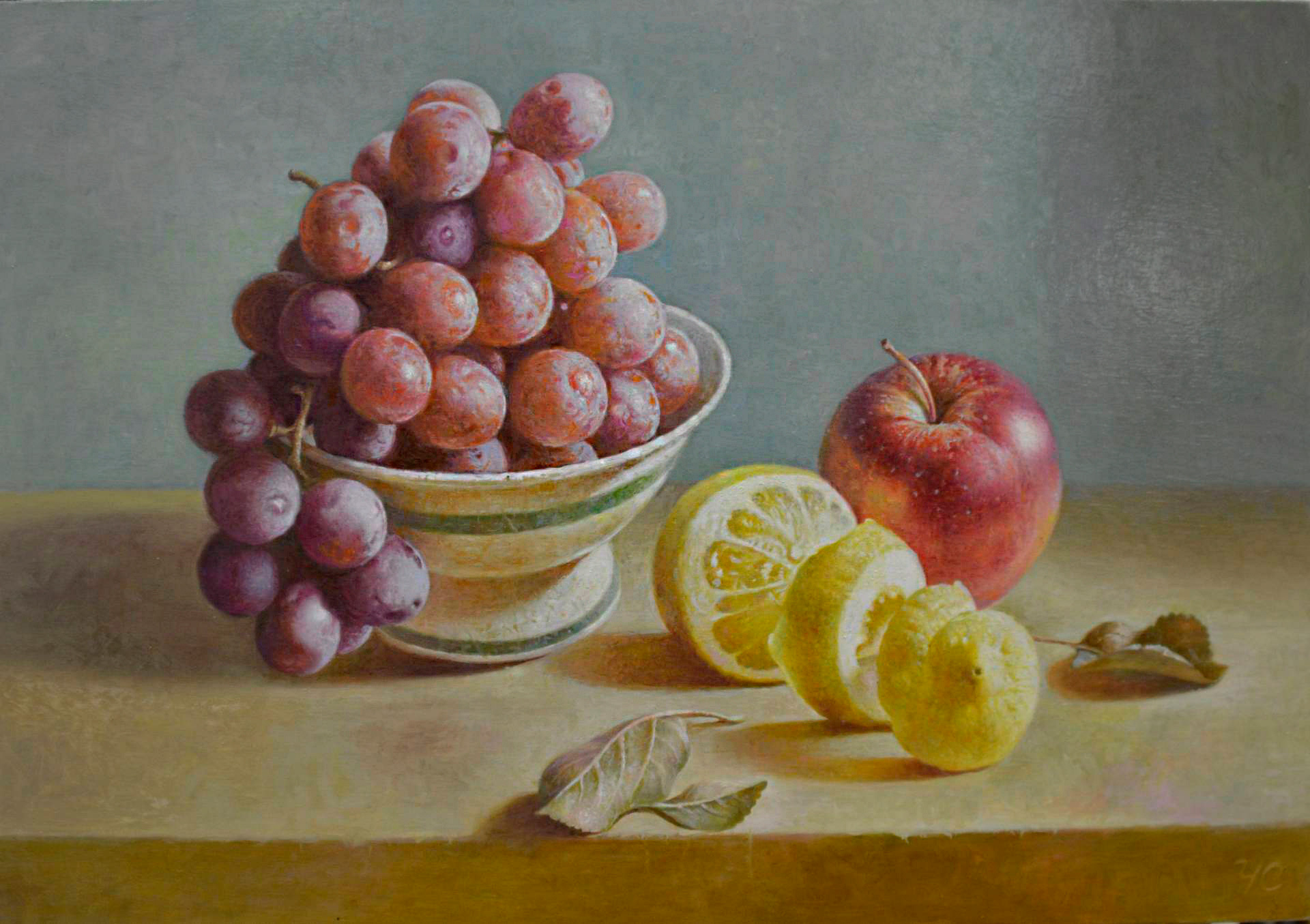 Натюрморт с лимоном - 1, Станислав Чадов , Купить картину Масло