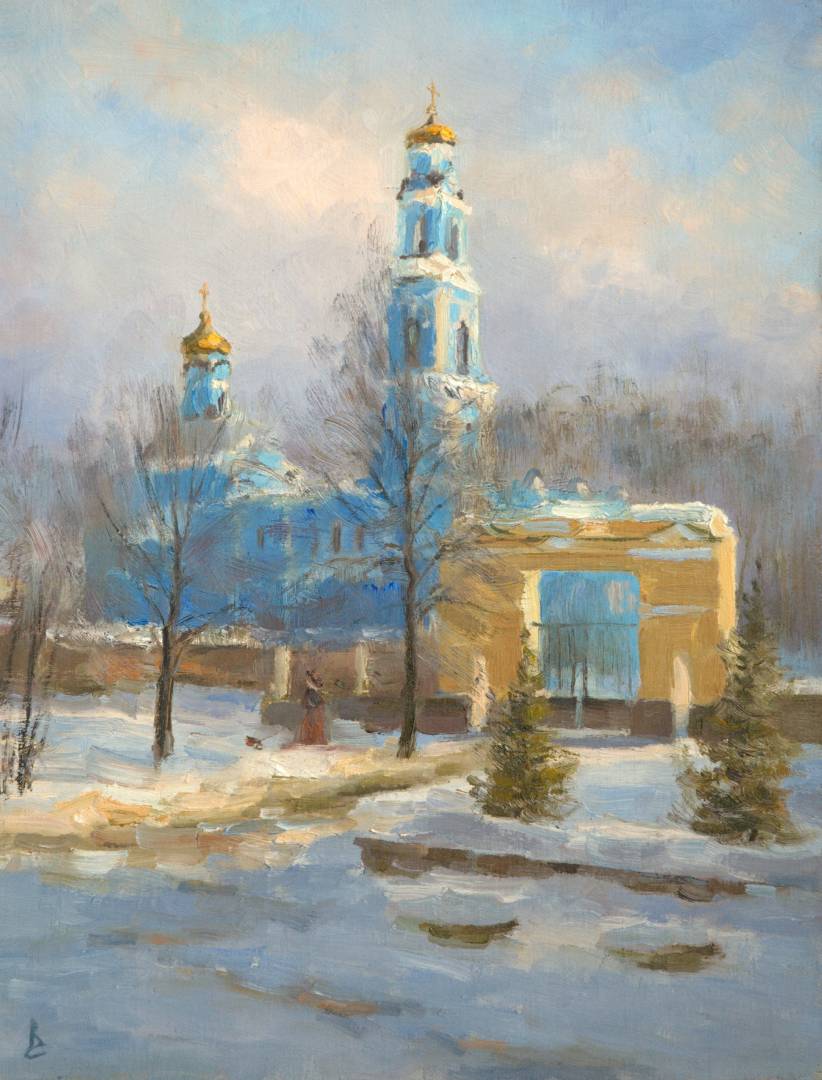 Весна у Вознесенской - 1, Сергей Волков , Купить картину Масло