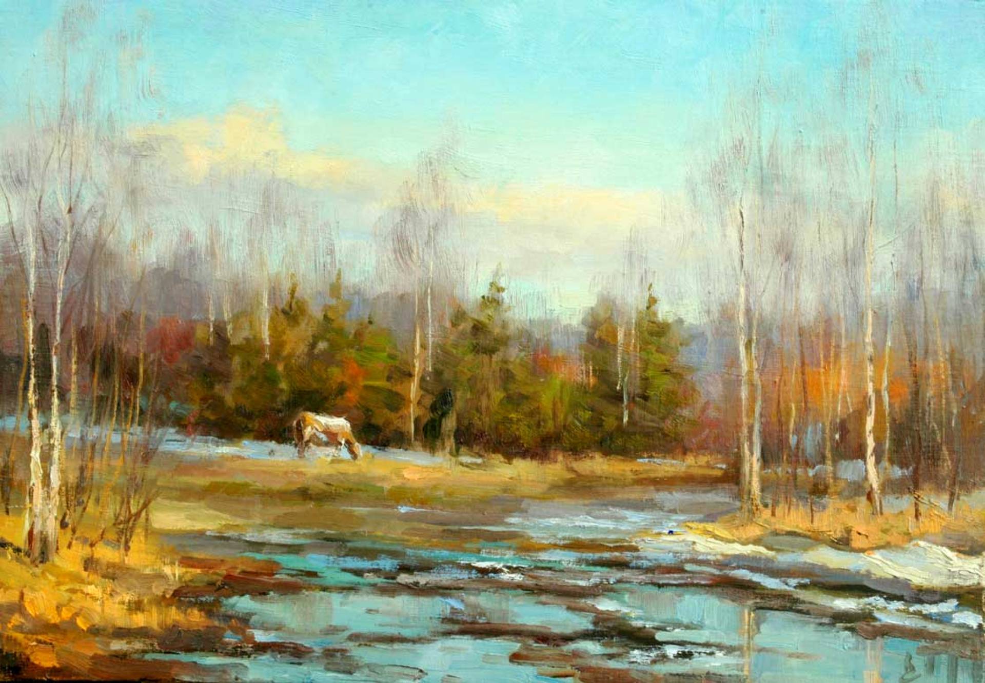 Весна - 1, Сергей Волков , Купить картину Масло