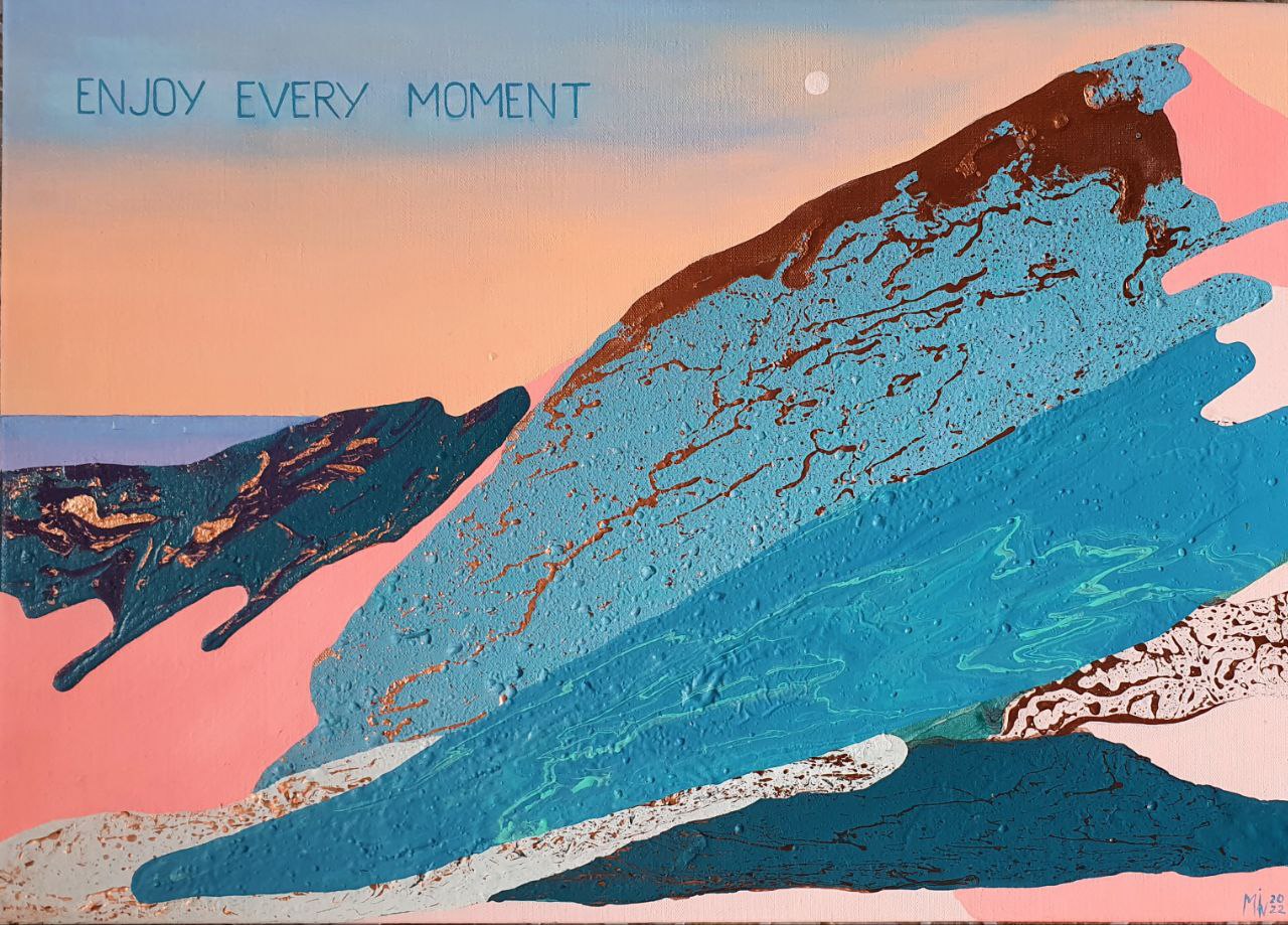 Enjoy Every Moment - 1, Маша Ив , Купить картину Смешанная техника