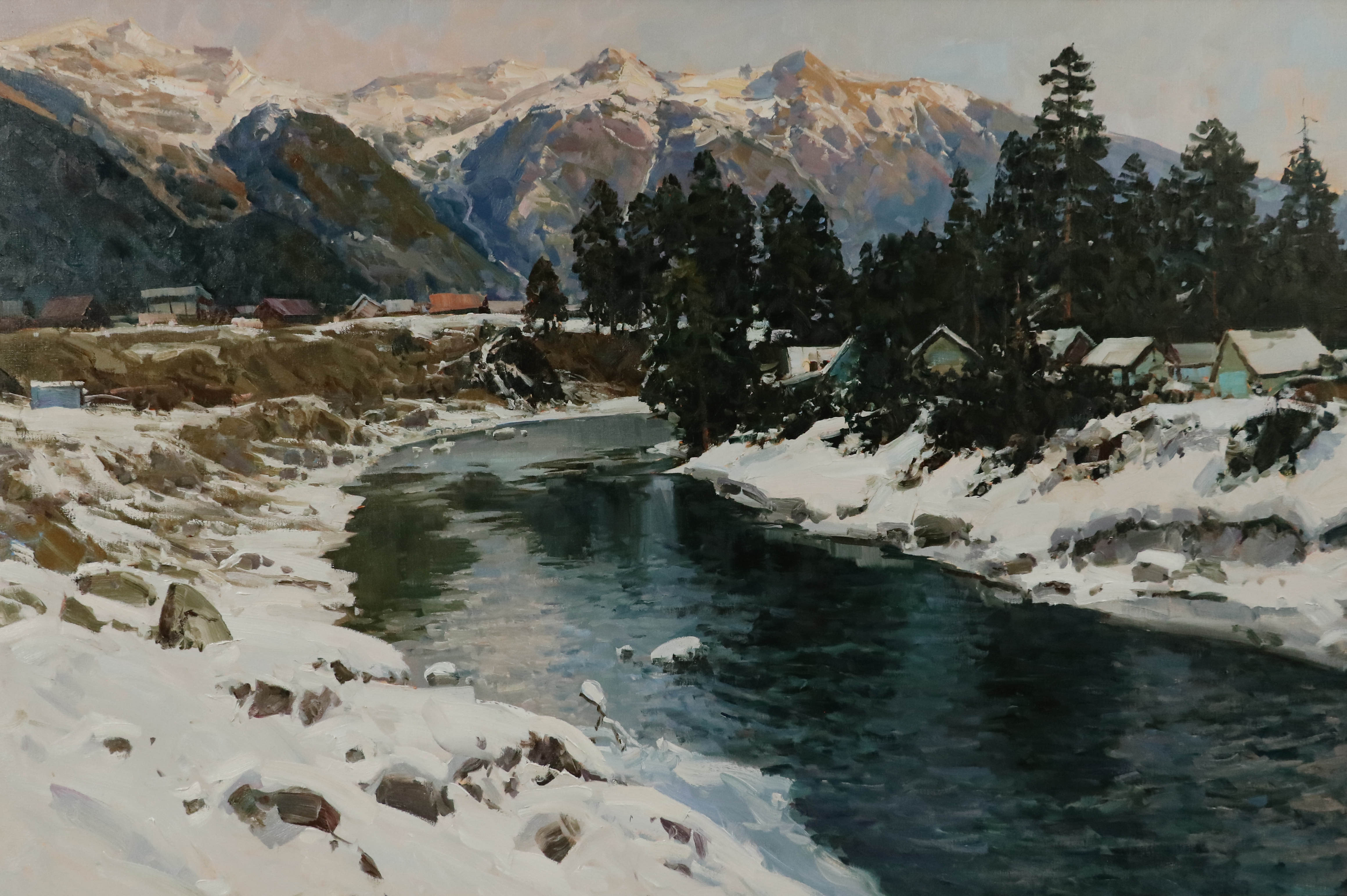 Зимняя река - 1, Александр Бабич, Купить картину Масло