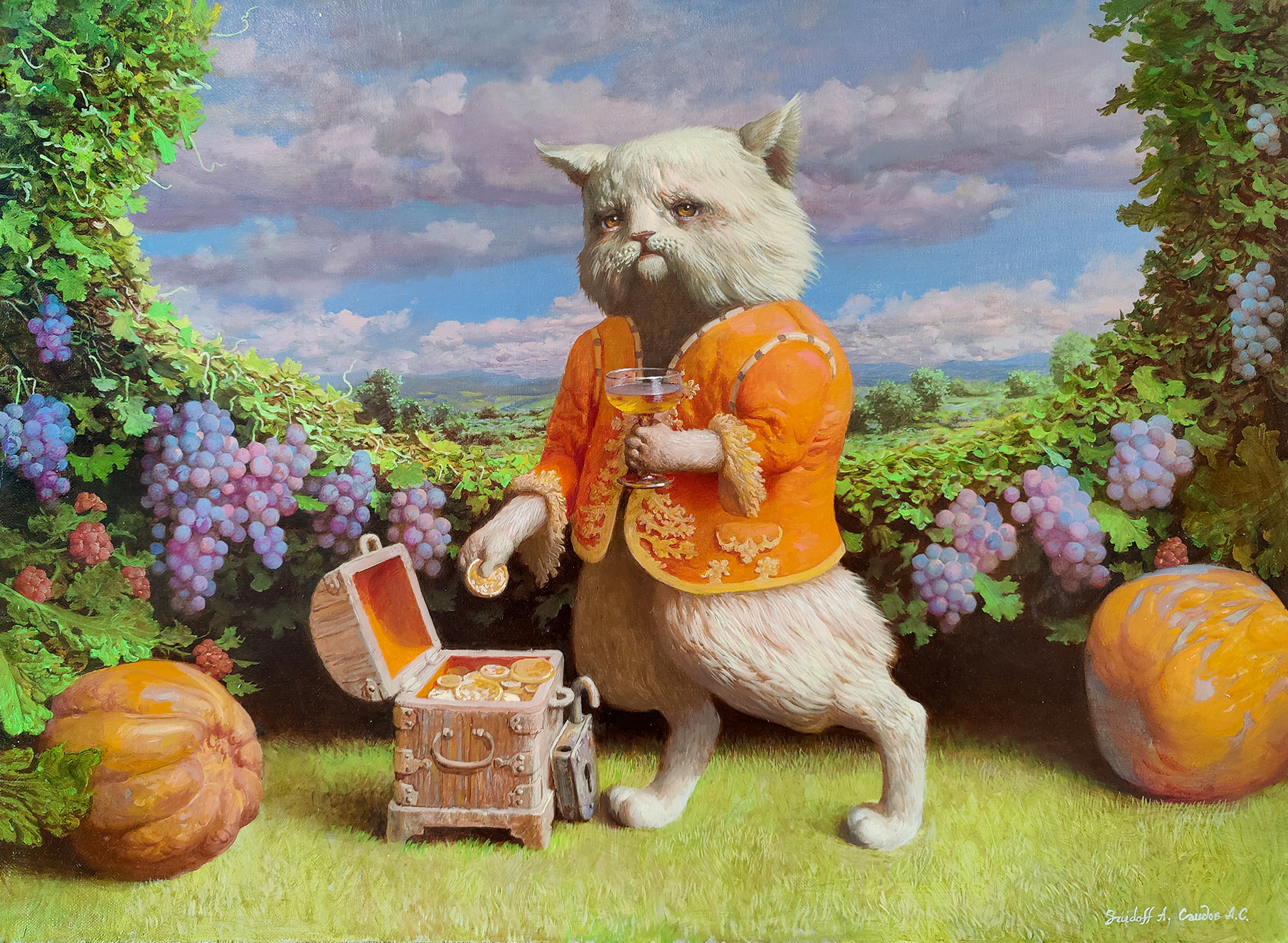 Кот капиталист - 1, Александр Саидов, Купить картину Масло