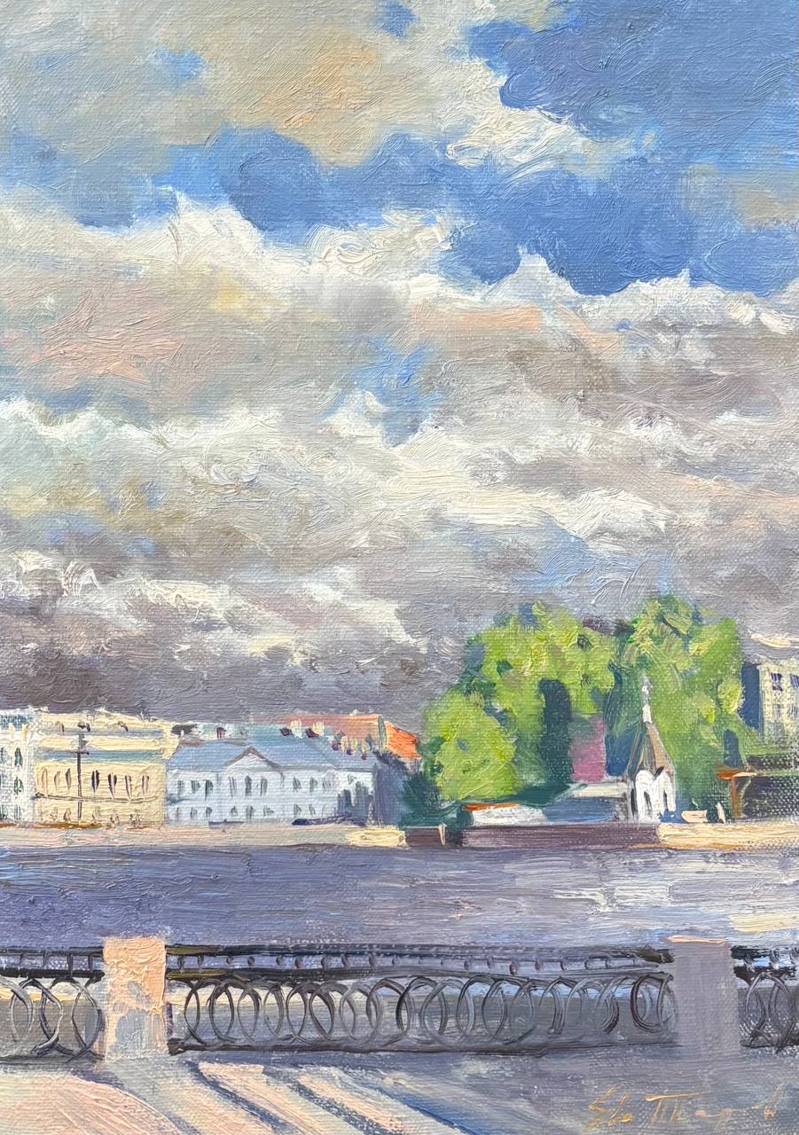 Облака над Невой - 1, Евгений Терехов , Купить картину Масло