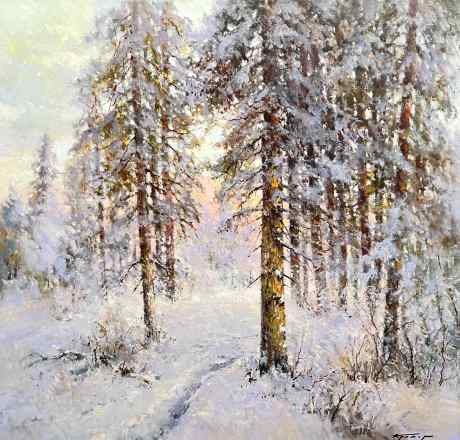 Сосновая поляна. Утро