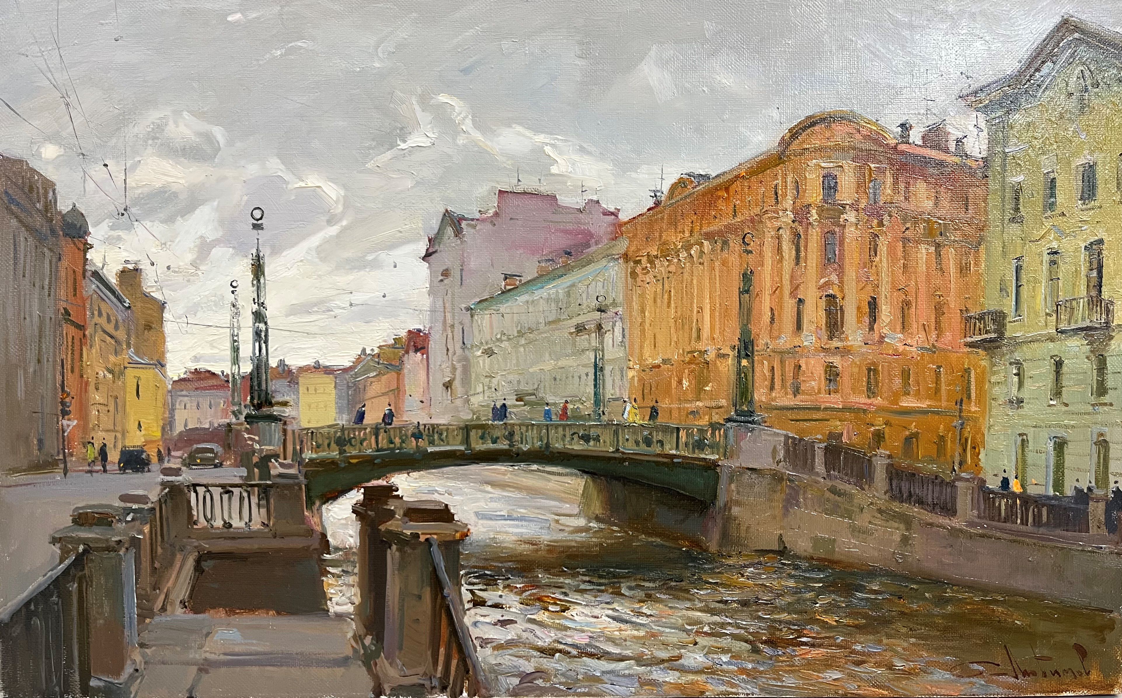 У Вознесенского моста - 1, Сергей Любимов , Купить картину Масло