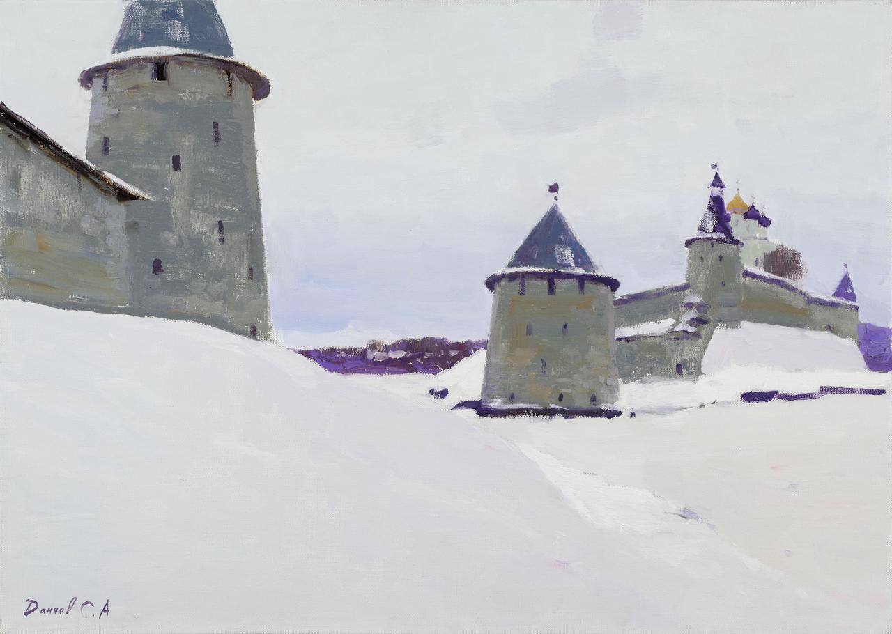 Псковский Кром - 1, Сергей Данчев, Купить картину Масло