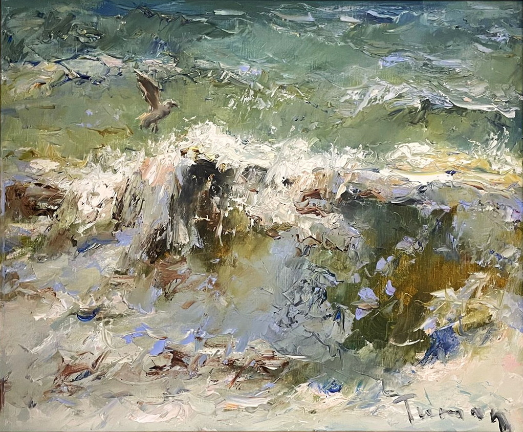 Чайка. Море - 1, Туман Жумабаев, Купить картину Масло