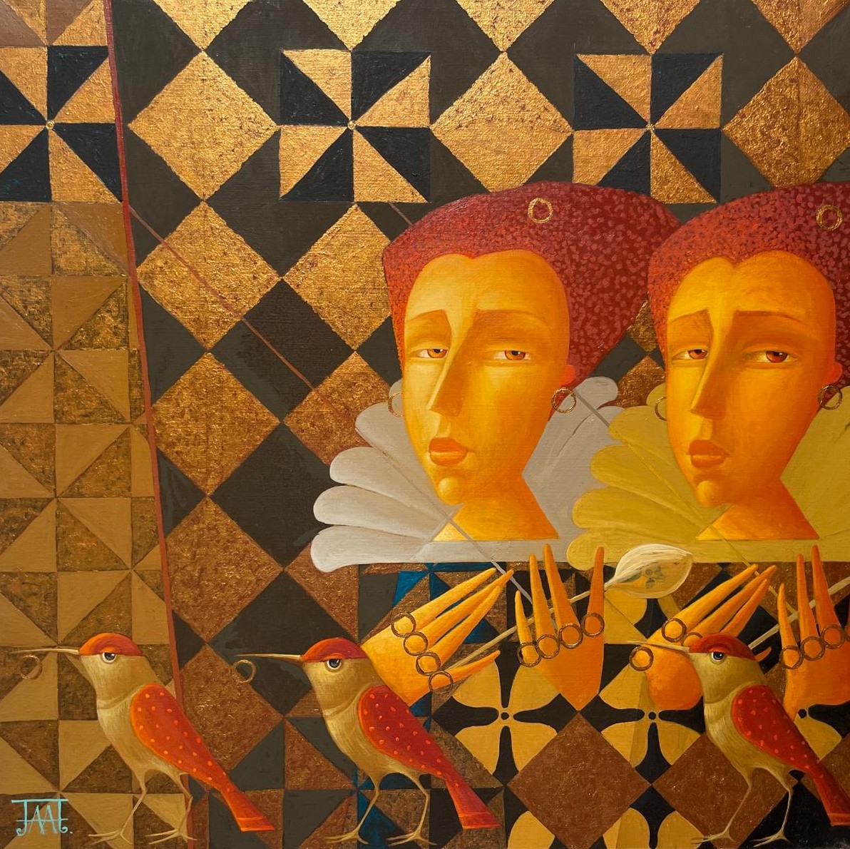 Две королевы - 1, Алла Липатова , Купить картину Масло