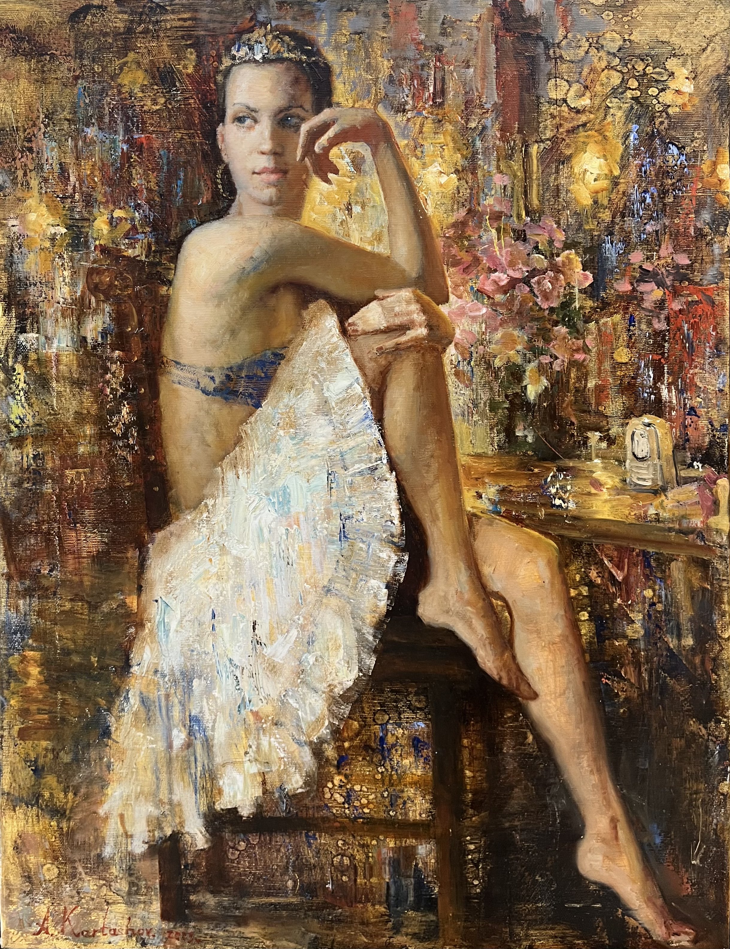 После выступления. Отдыхающая балерина - 1, Карташов Андрей, Купить картину Масло