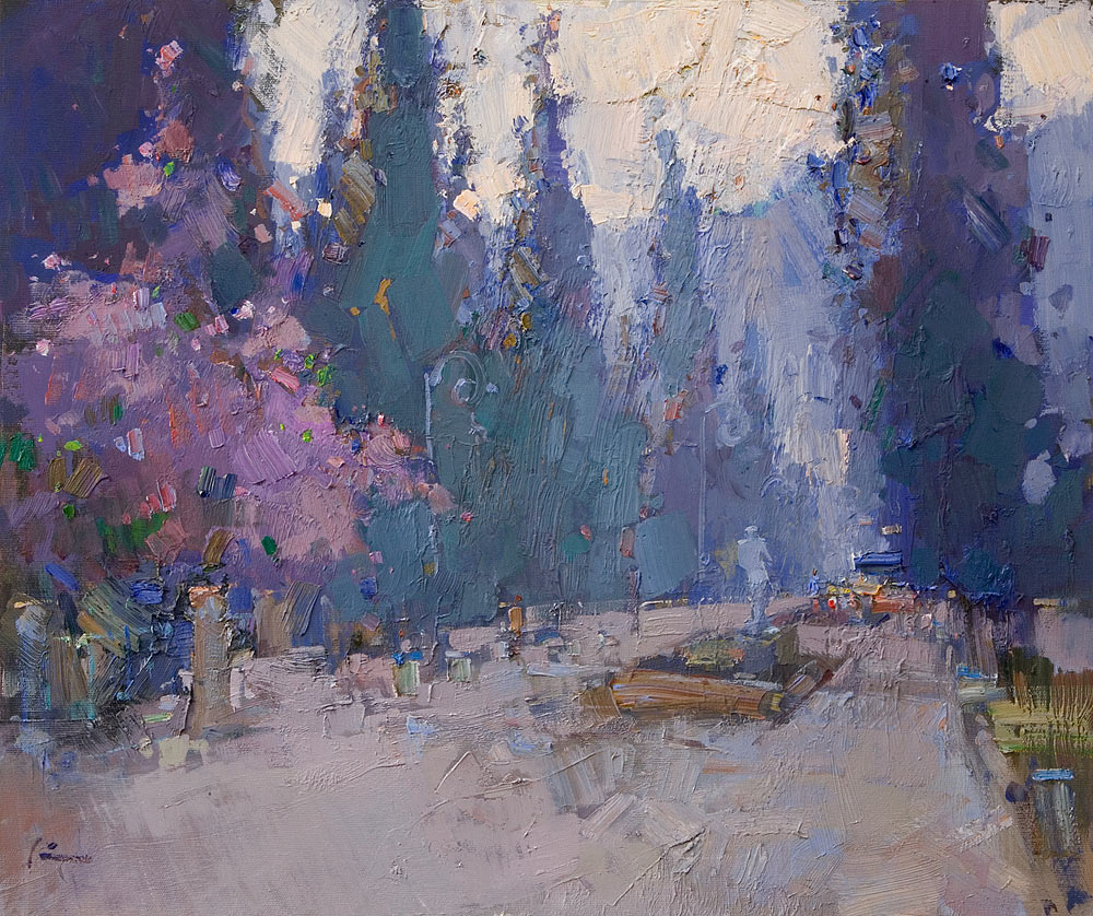 Аллея в Симеизе - 1, Вячеслав Короленков, Купить картину Масло