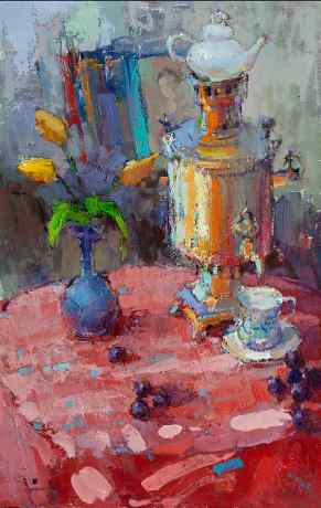 Натюрморт с тюльпанами