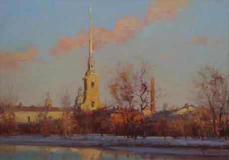 Петропавловская крепость . Вечер . 