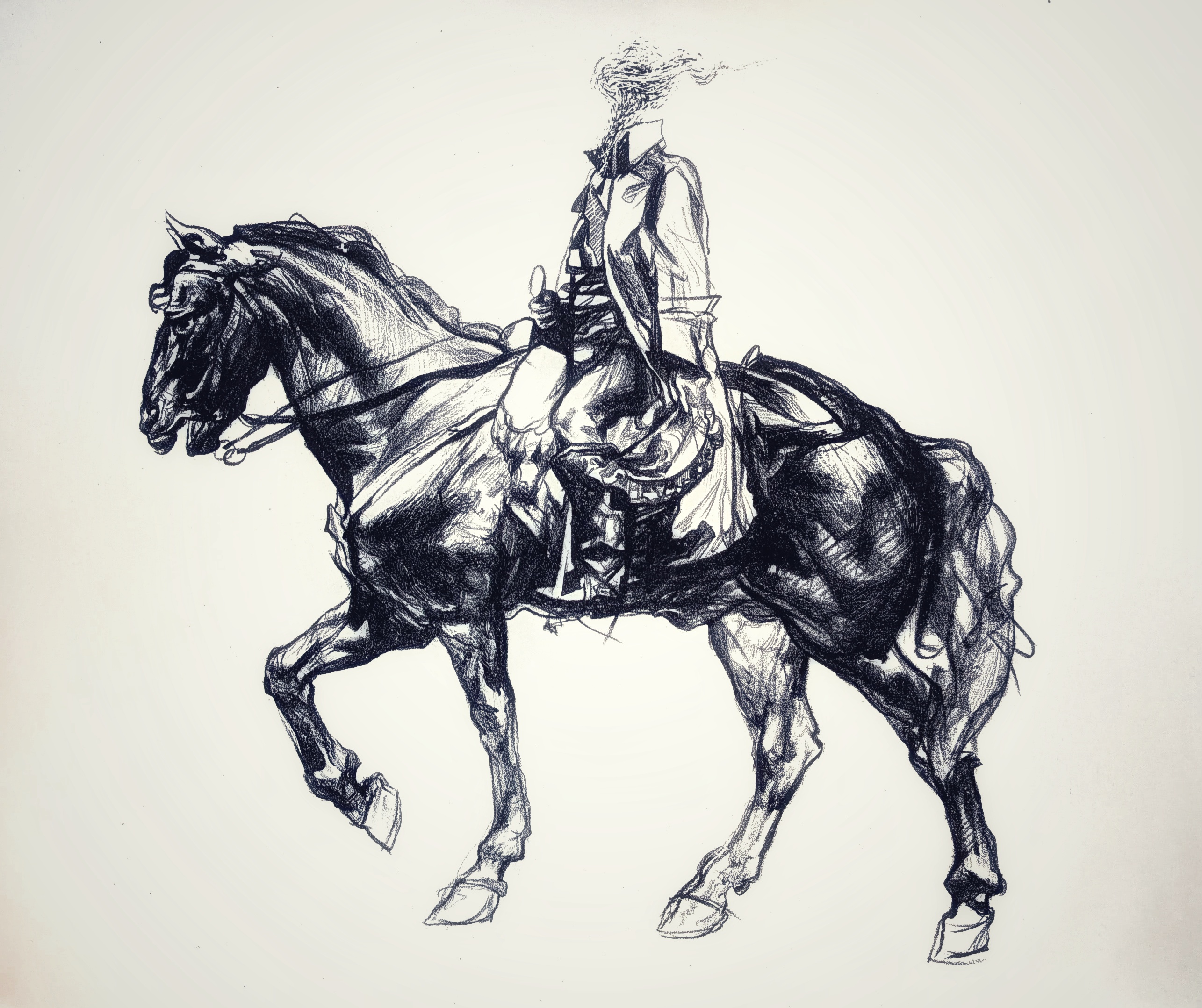 "Всадник"  - 1, Евгения Давлетшина, Купить картину Литография