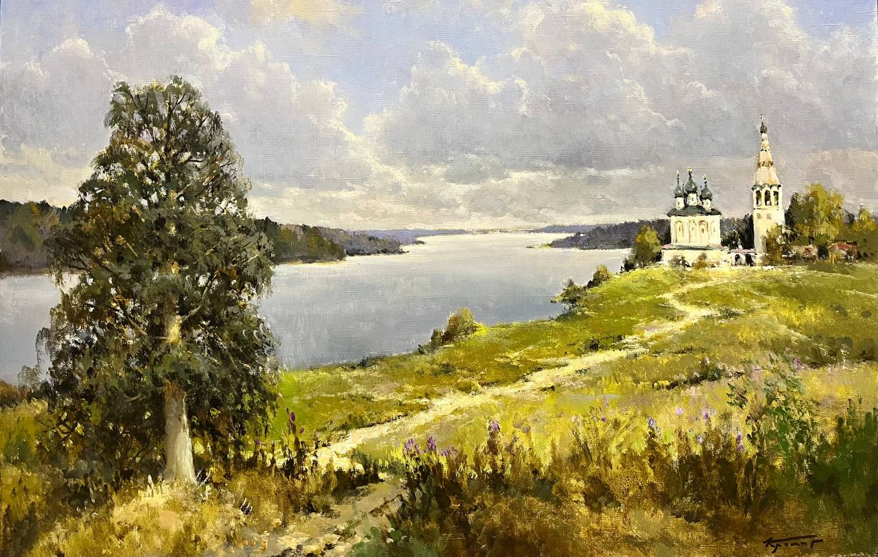 Дорога к храму - 1, Александр Кремер, Купить картину Масло