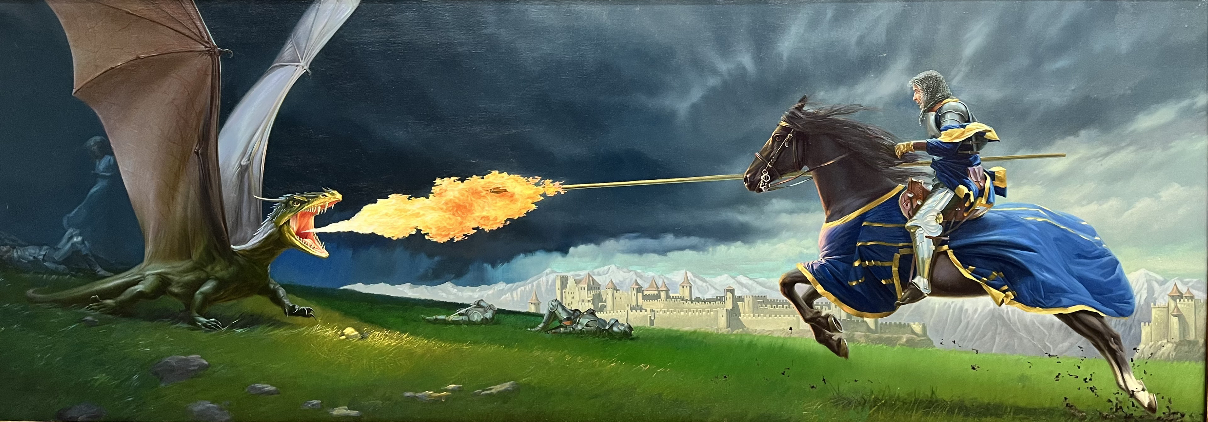 Подвиг святого Георгия - 1,  Олег Николаев, Купить картину Масло