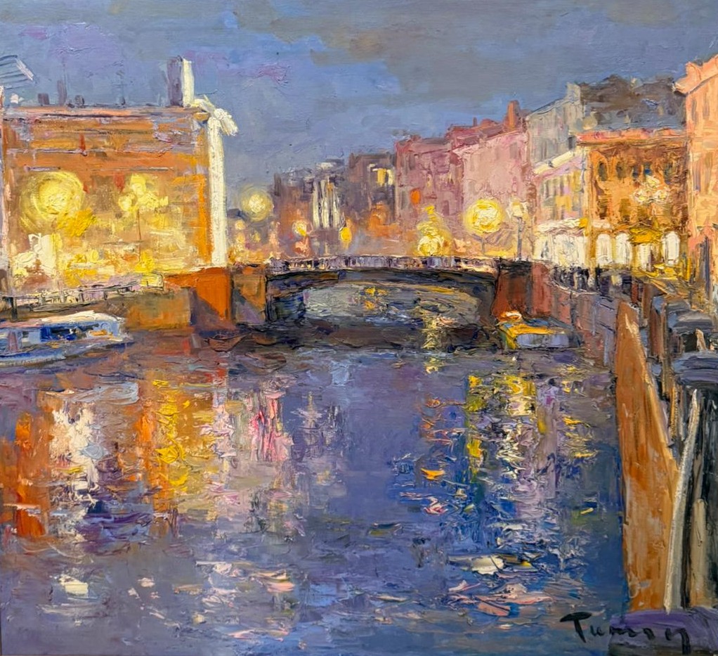 Ночное отражение - 1, Туман Жумабаев, Купить картину Масло