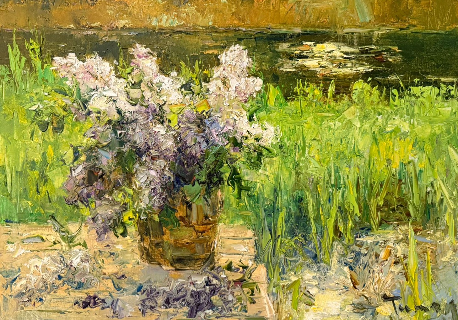 У речки - 1, Туман Жумабаев, Купить картину Масло