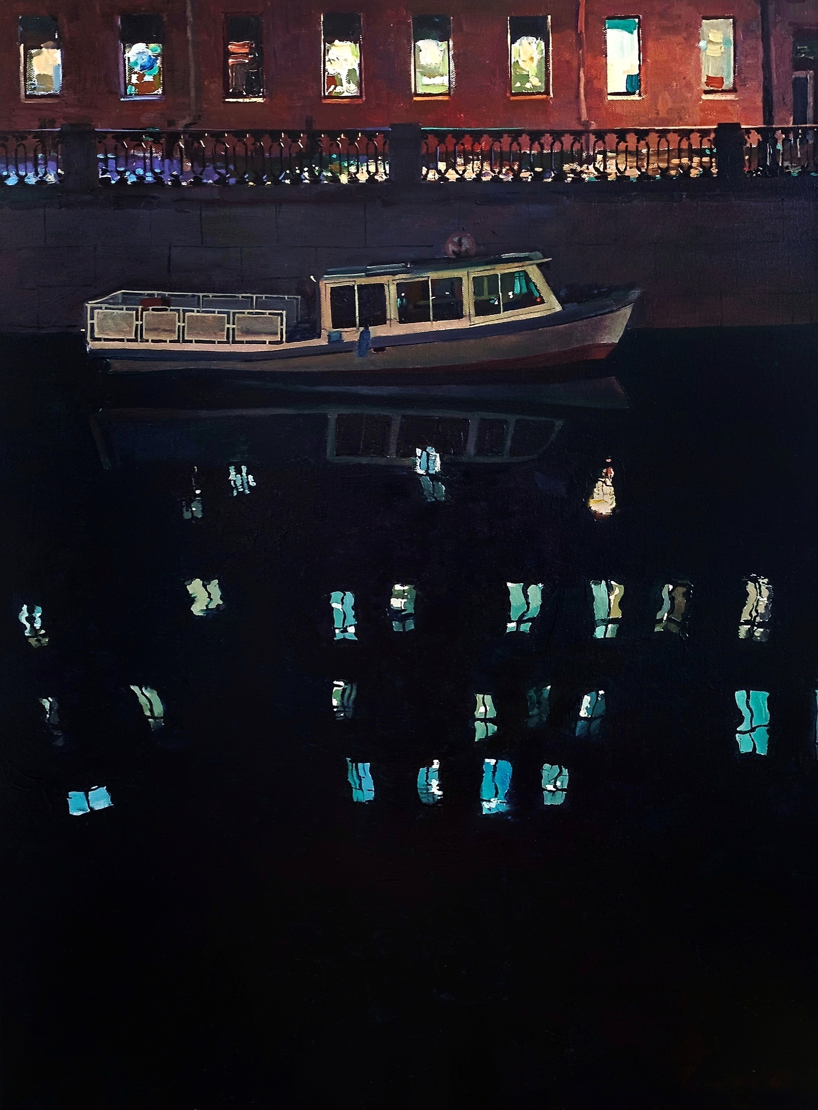 Мерцание вечерних огней - 1, Тупейко Иван, Купить картину Масло