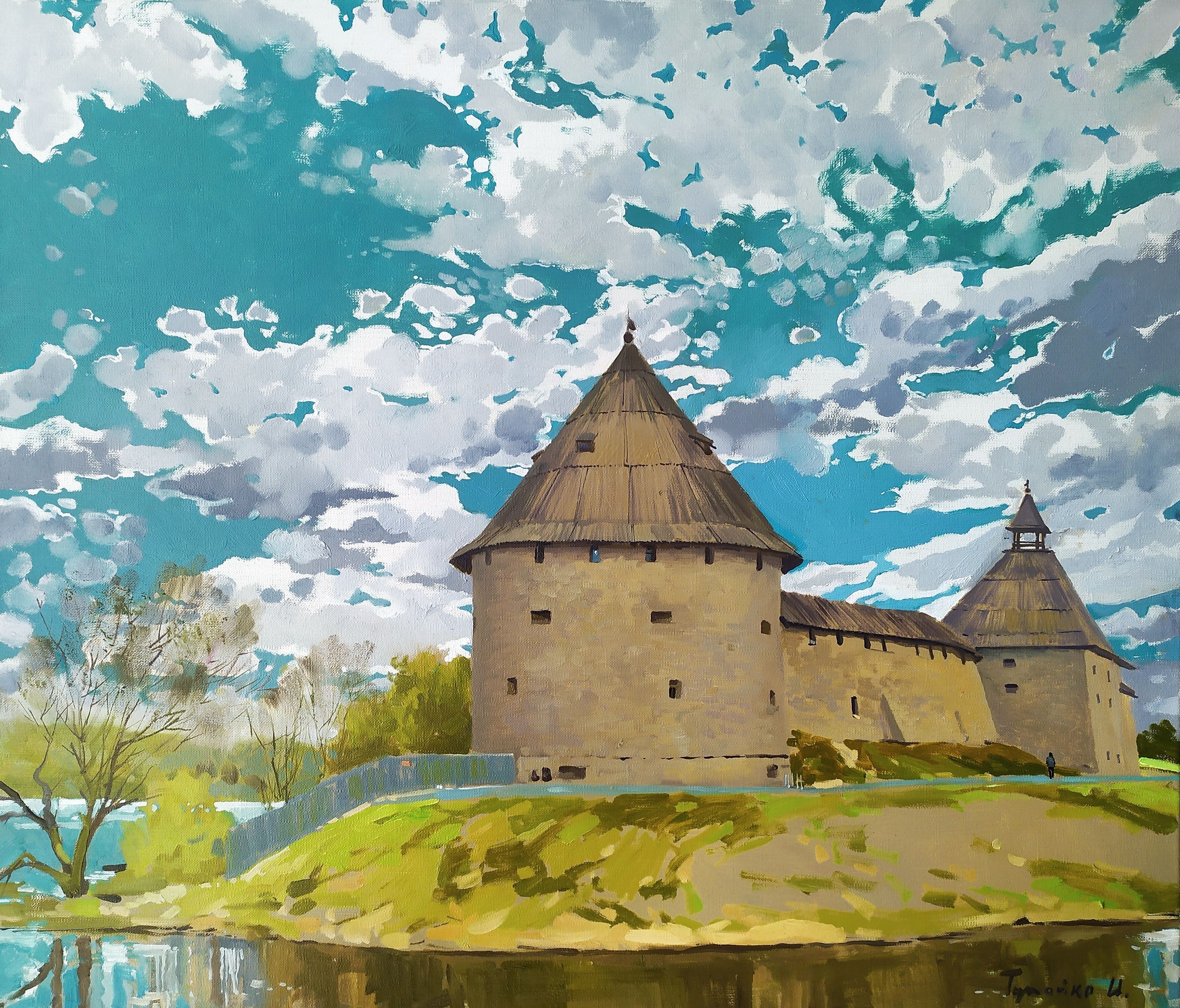 Весна в Старой Ладоге - 1, Тупейко Иван, Купить картину Масло