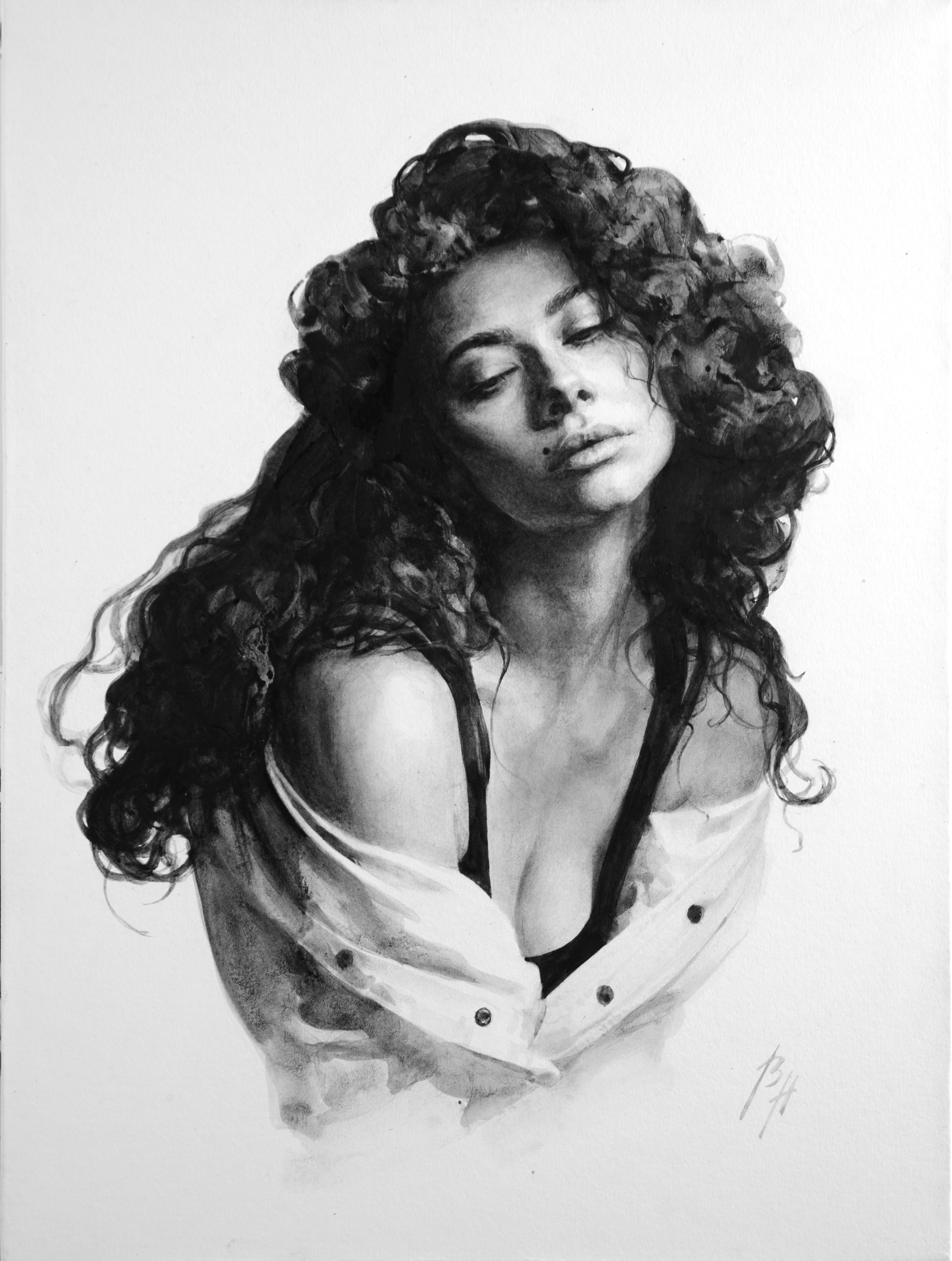 Молодая женщина (Портрет на заказ) - 1, Наталья Великая, Купить картину Авторская техника