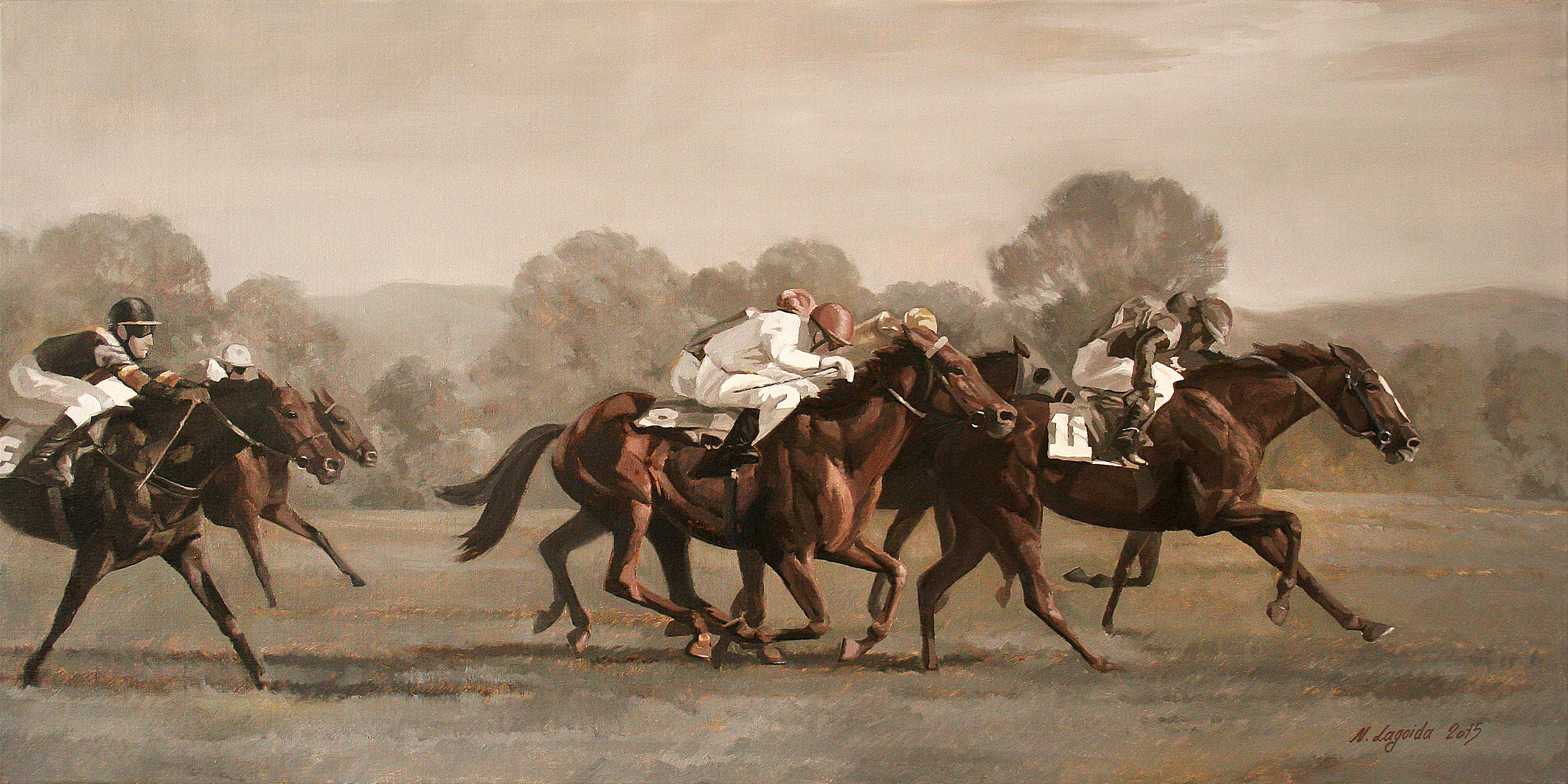 Последний рывок - 1, Николай Лагойда, Купить картину Масло