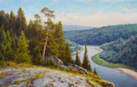 Над рекой, над Чусовой