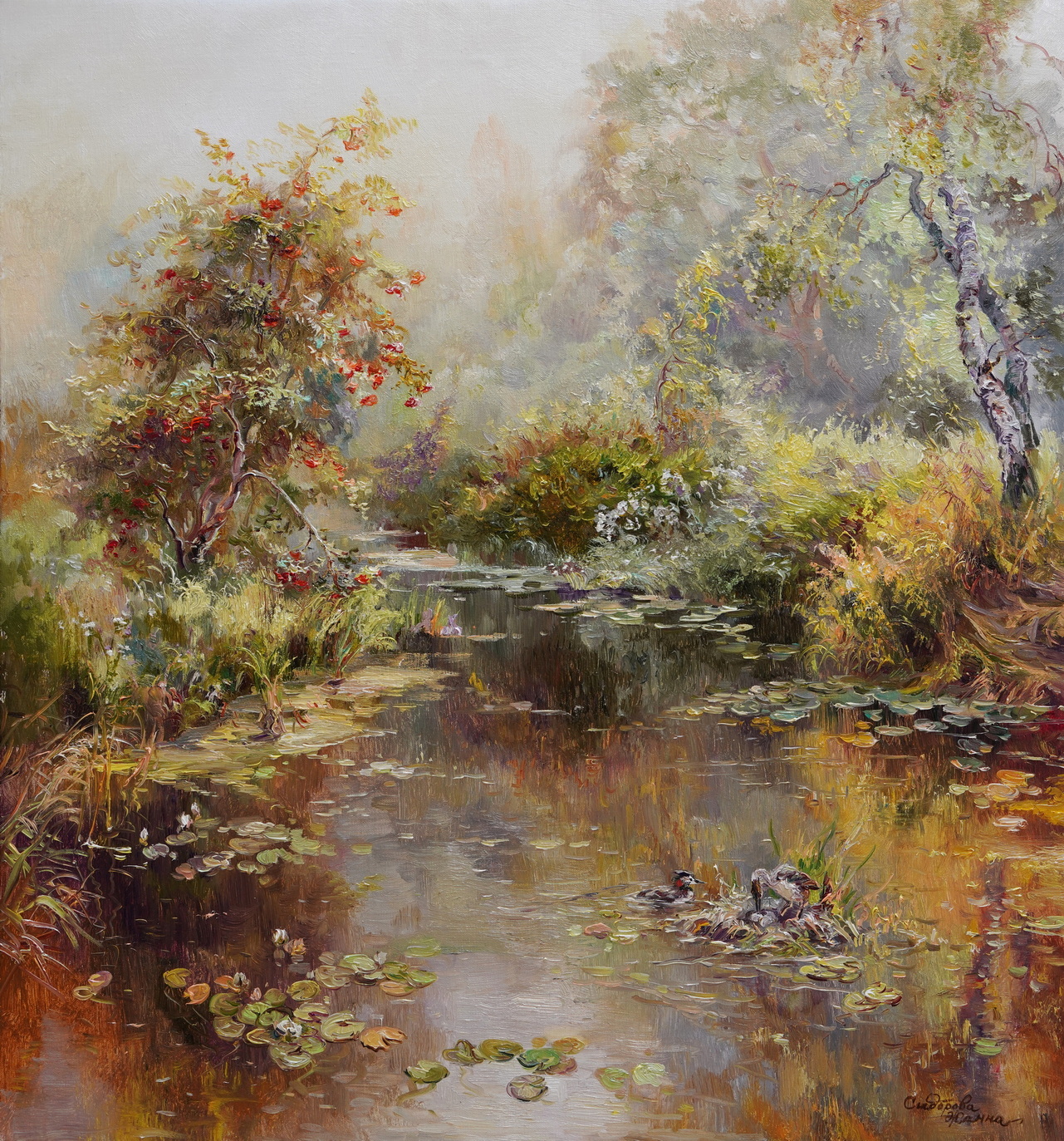 Уютный дом счастливых пташек - 1, Жанна Сидорова , Купить картину Масло