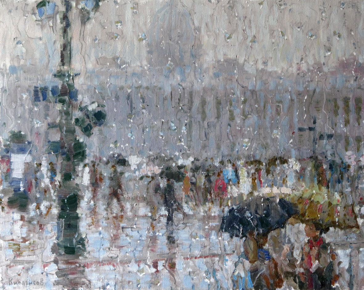 Университетская набережная - 1, Леонид Кипарисов, Купить картину Масло