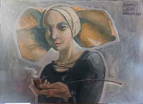 Девушка с трубкой