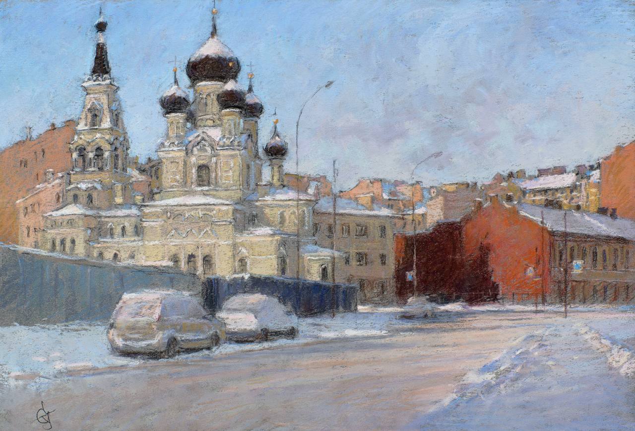 Грузинская церковь - 1, Сергей Усик, Купить картину Авторская техника