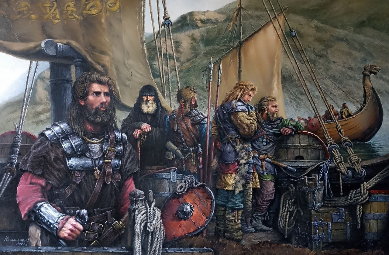 Новгородские ушкуйники - 1, Владимир Меньшенин , Купить картину Масло