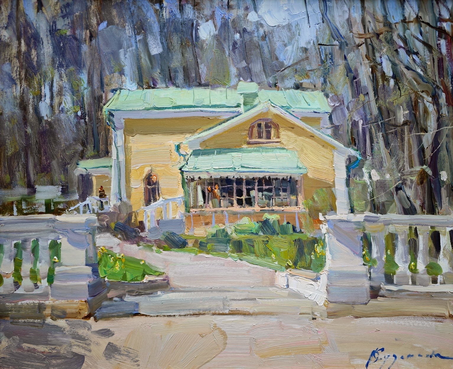 Весенний день. Архангельское - 1, Ольга Кузьмина, Купить картину Масло