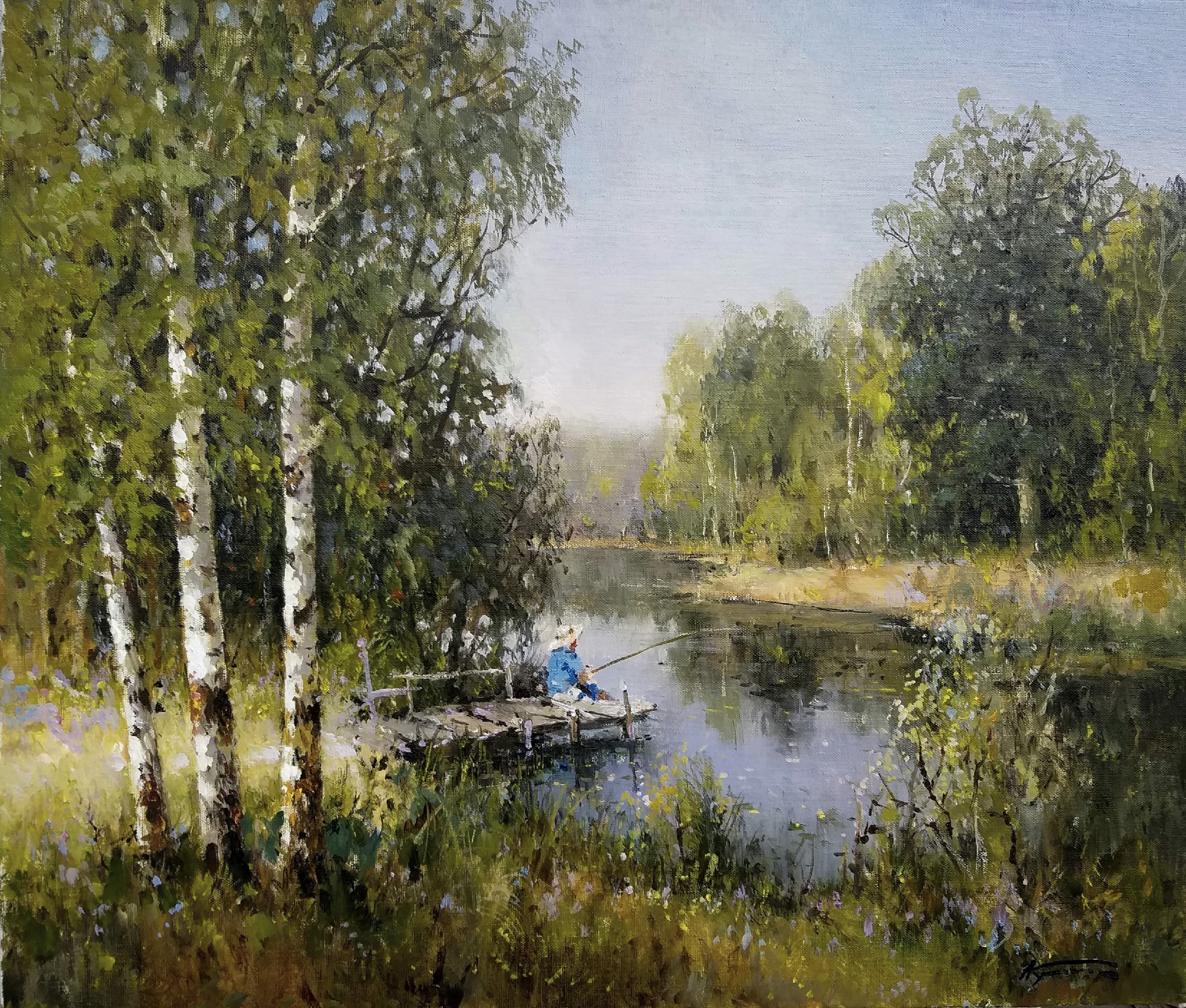 Рыбалка - 1, Александр Кремер, Купить картину Масло