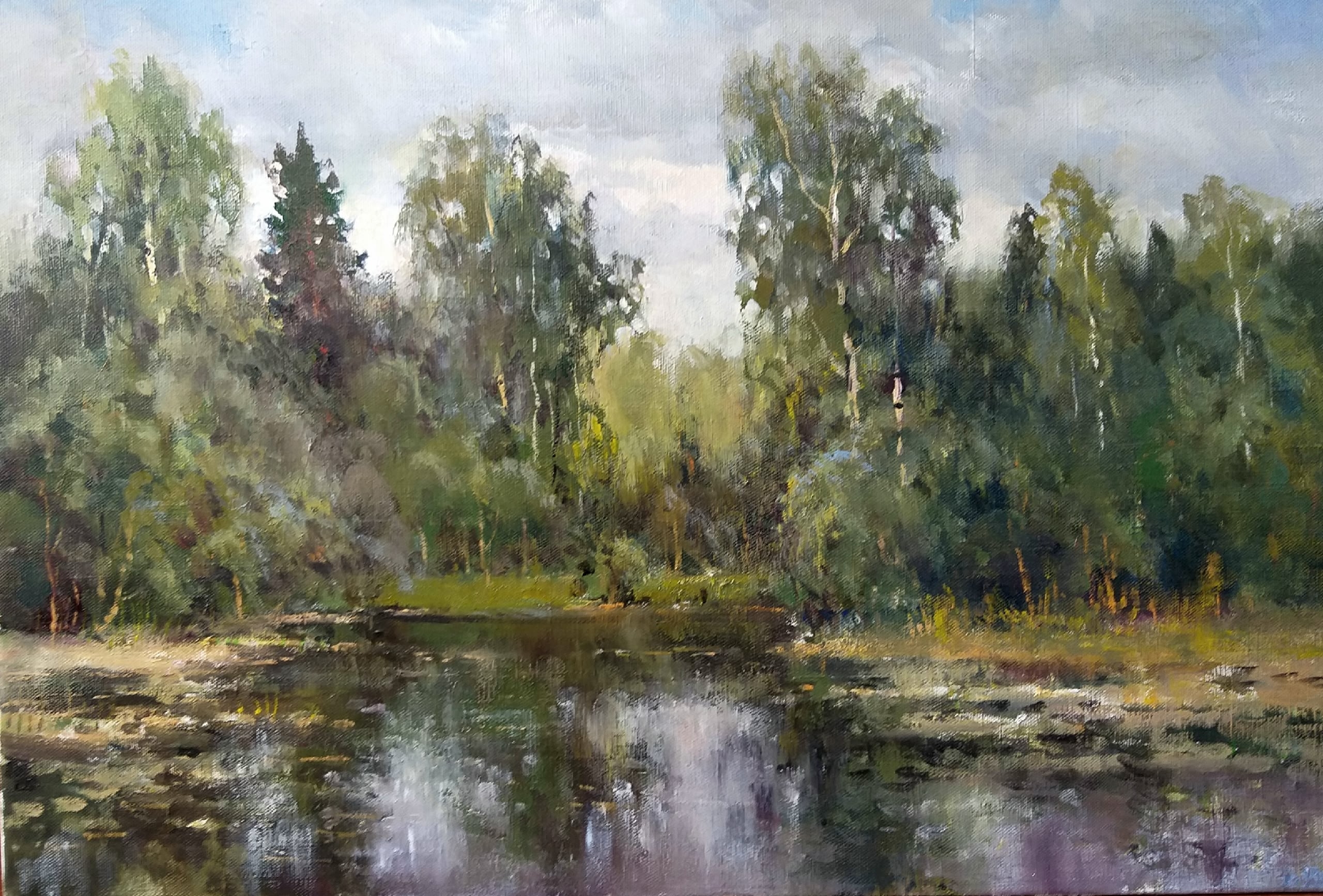 Лето в лесу - 1, Александр Кремер, Купить картину Масло